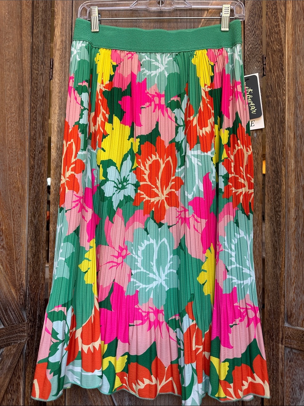 Metro Wear Micro-Pleat Floral Skirt NWT